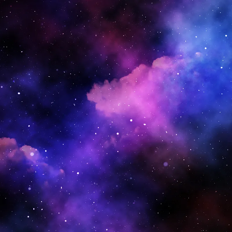 3d Abstract Space Sky With Stars Nebula
