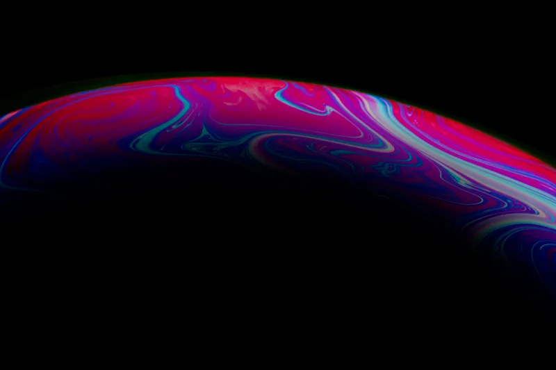 Abstract Background With Red Purple Blue Sphere