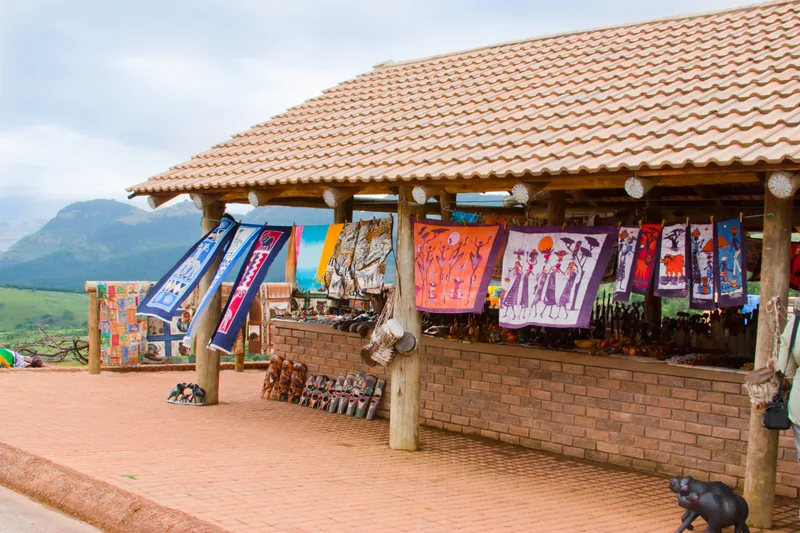 African Traditional Market With Handmade Souvenirs South Africa Weekend