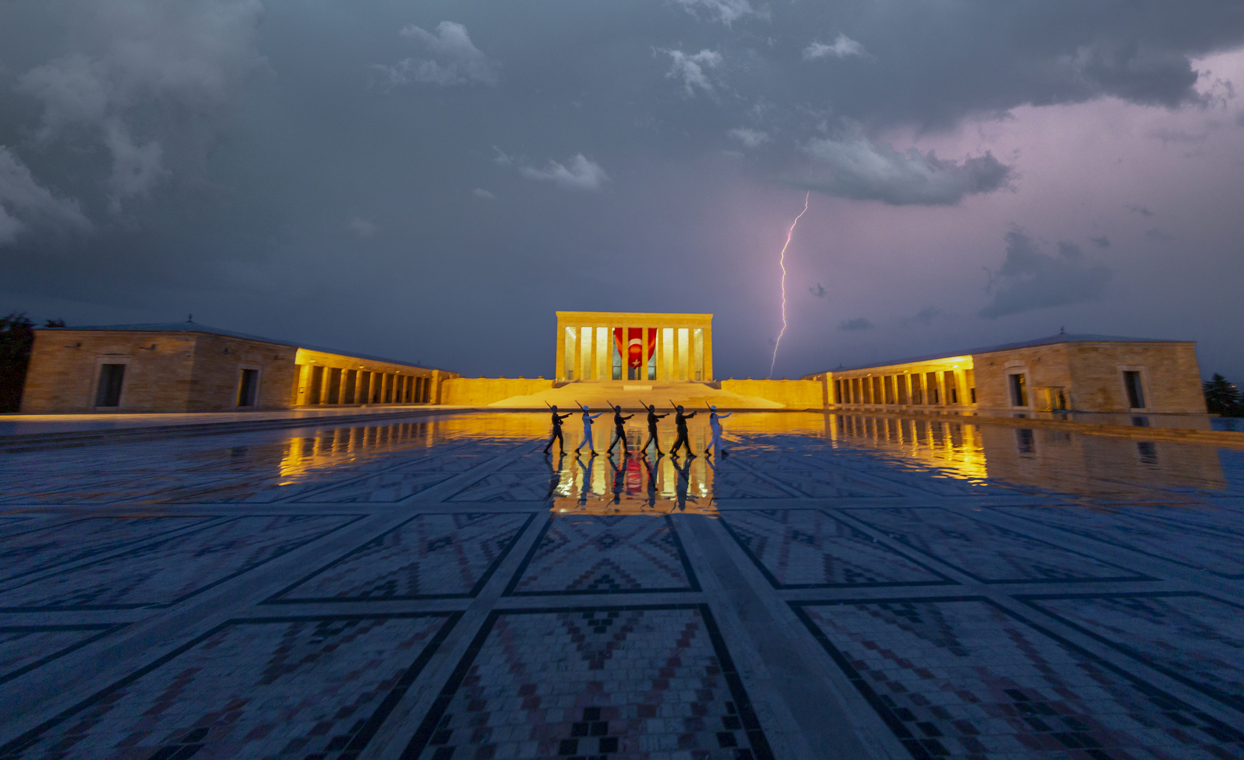 Anitkabir Is Mausoleum Founder Turkish Republic Mustafa Kemal Ataturk