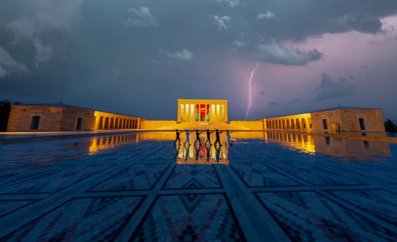 Anitkabir Is Mausoleum Founder Turkish Republic Mustafa Kemal Ataturk