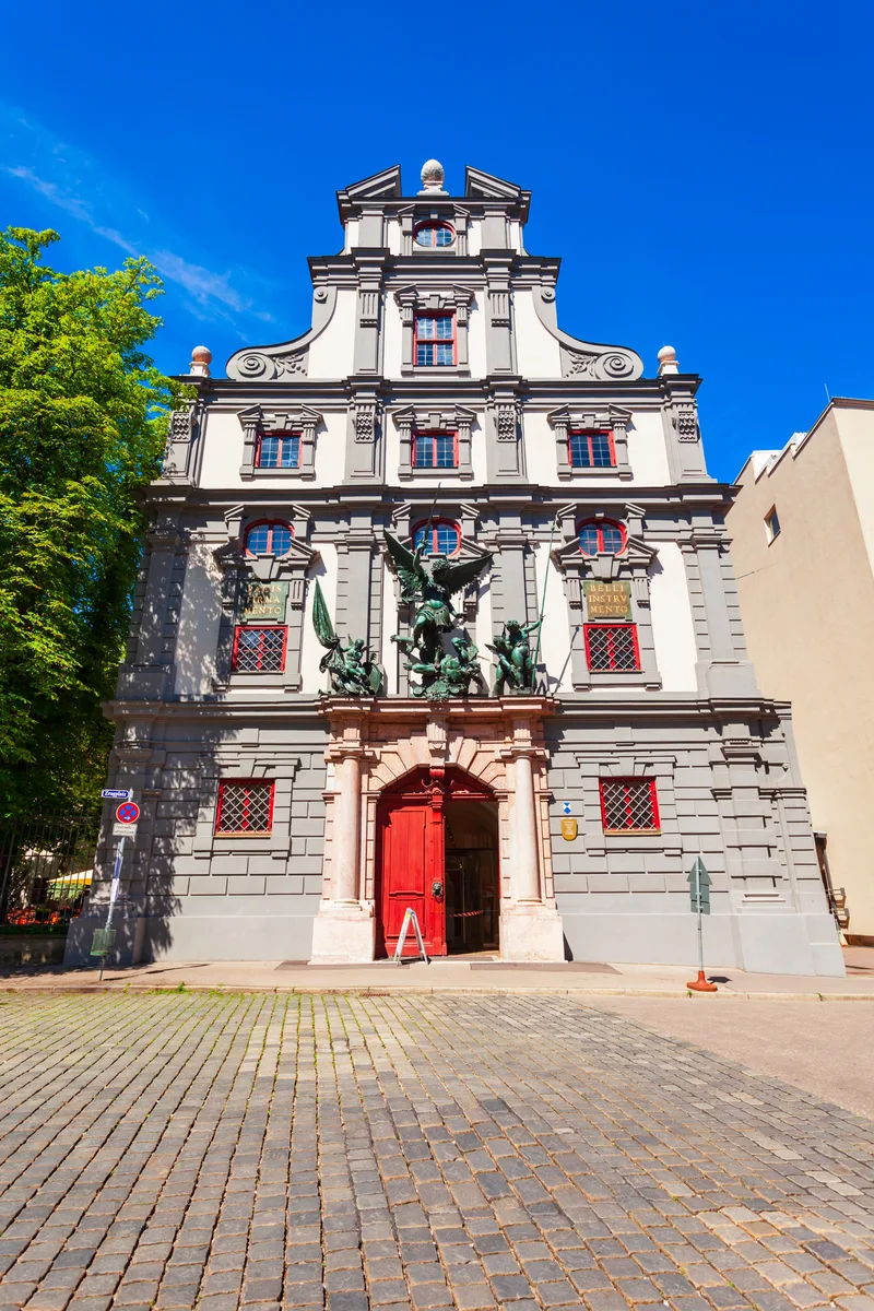 Arsenal Zeughaus Old Town Augsburg Augsburg Is City Swabia Bavaria Region Germany