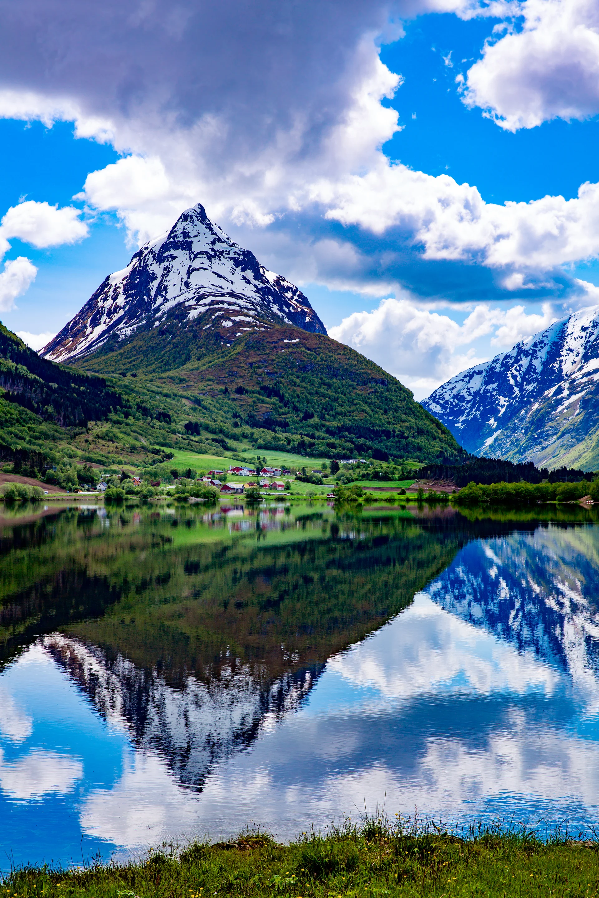 Beautiful Nature Norway Natural Landscape. Nature wallpaper. 2500×3750px. Free download for personal use.