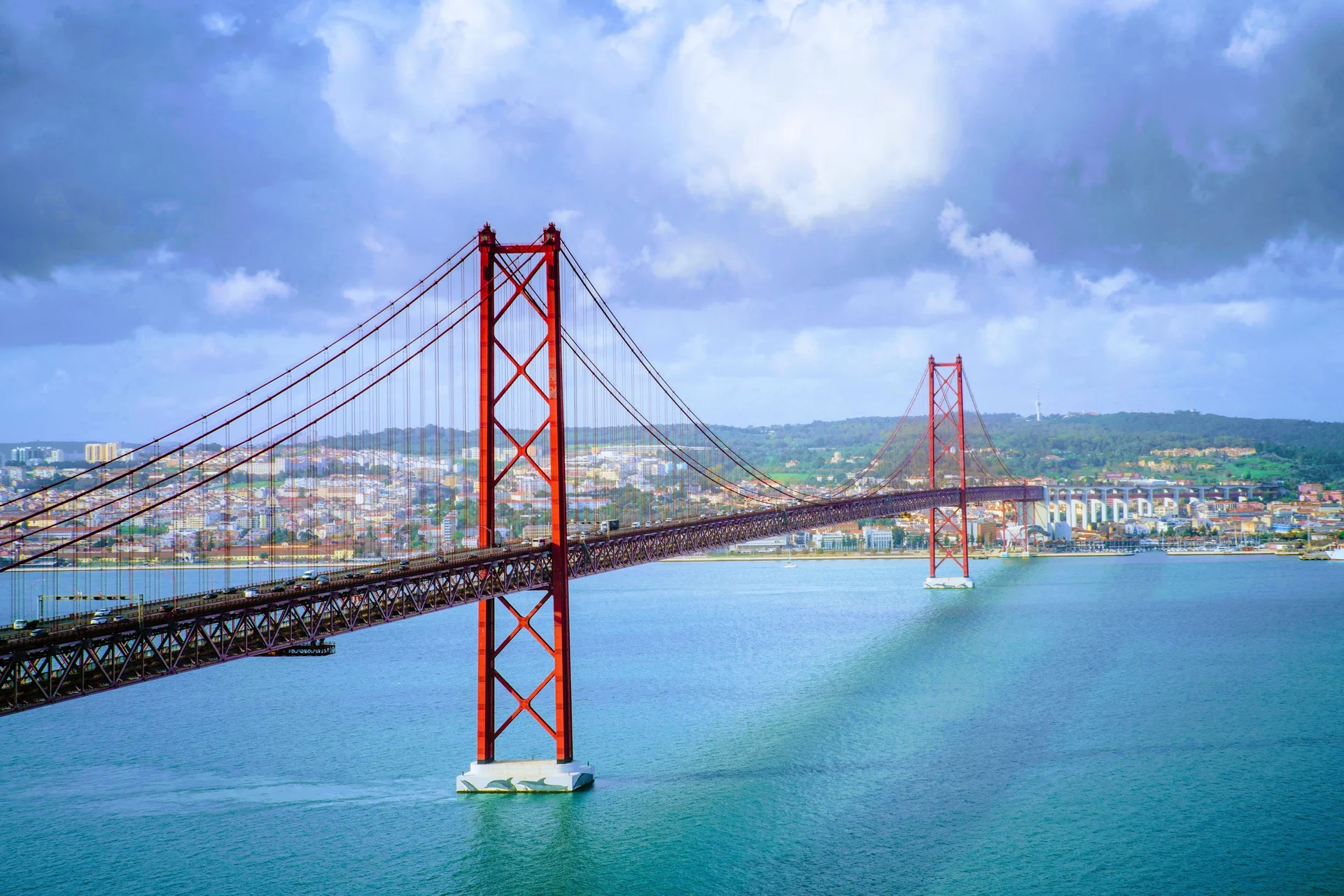 Beautiful Scenery 25 De Abril Bridge Portugal Breathtaking Cloud Formations. Uncategorized wallpaper. 4898×3267px. Free do…