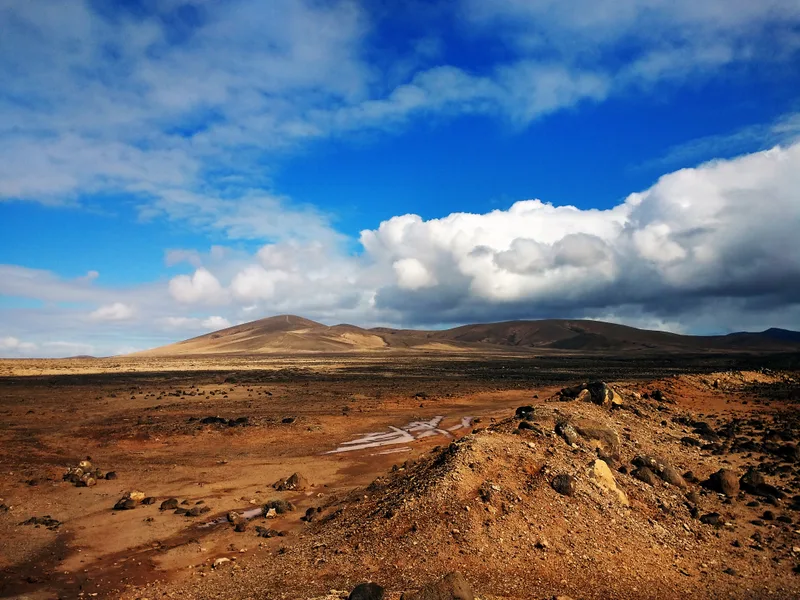 Beautiful Shot Clouds Mountains Rural Park Betancuria Fuerteventura Spain