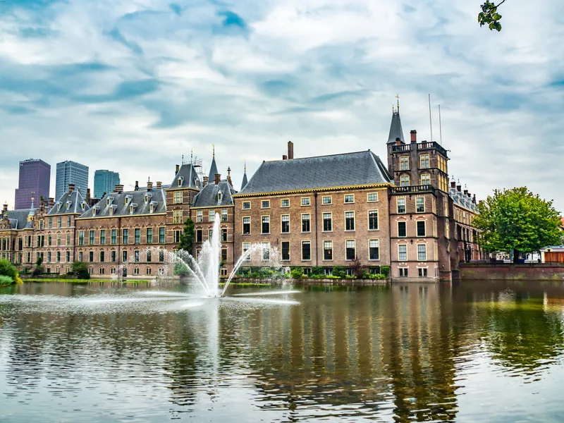 Beautiful Shot Historic Binnenhof Castle Netherlands