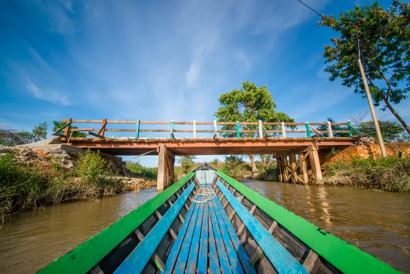 Beautiful View Inle Lake Myanmar