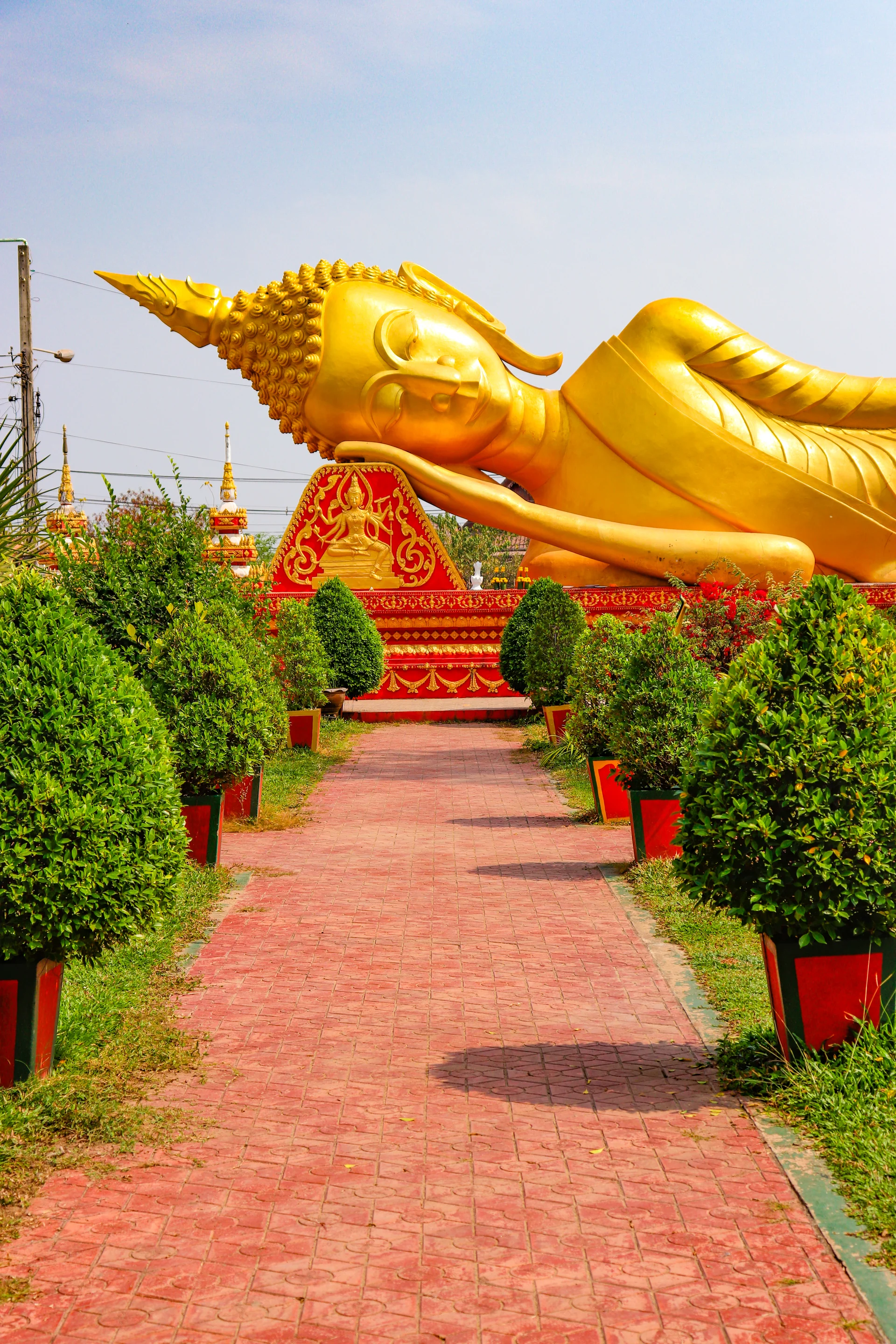 Beautiful View Wat Pha That Luang Temple Located Vientiane Laos. Aerial wallpaper. 4000×6000px. Free download for personal…