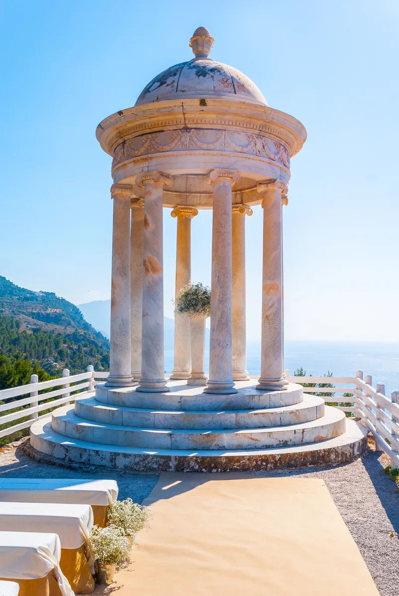 Beautiful Wedding Ceremonial Photo Son Marroig Museum Near Deia Mallorca