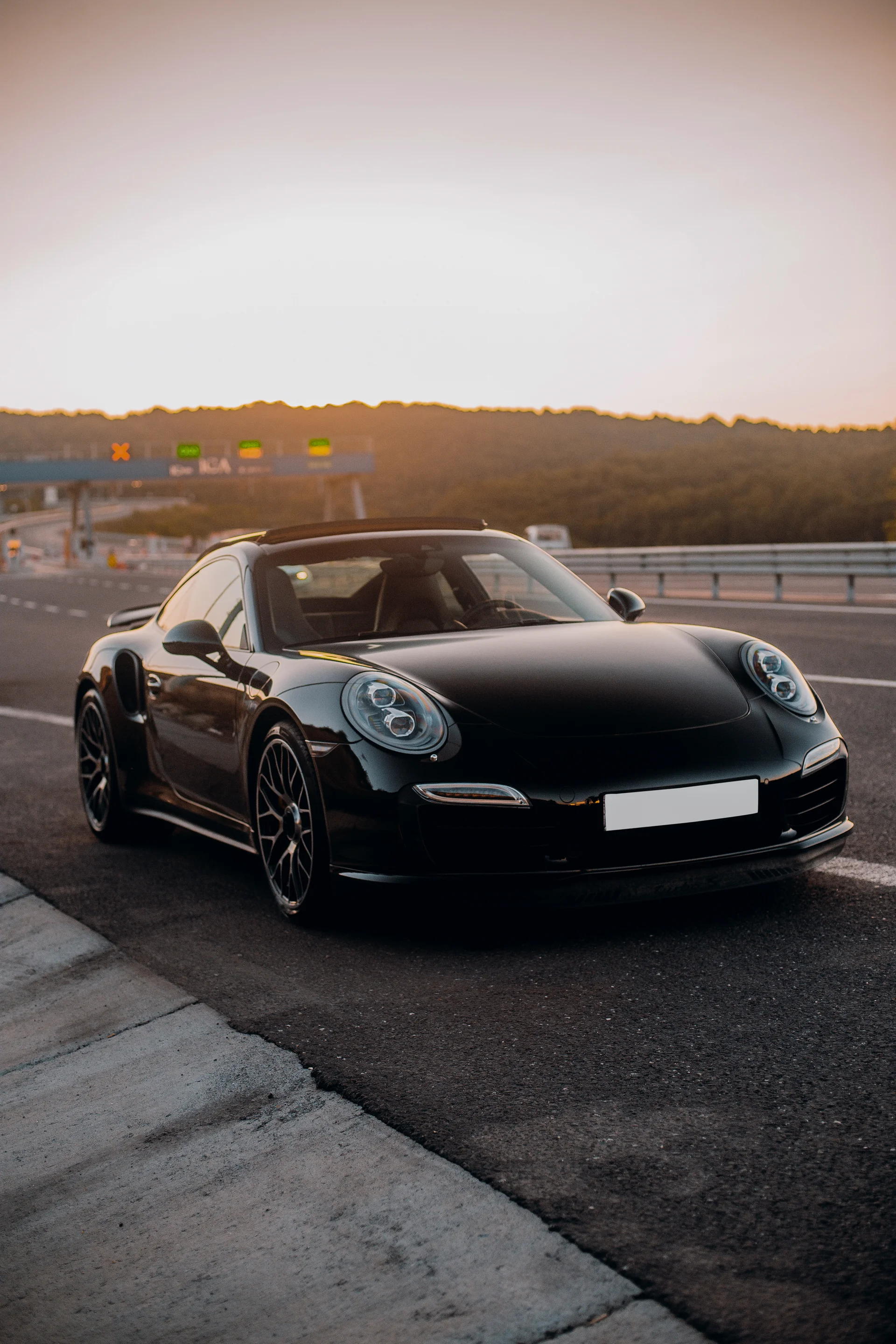 Black Mini Coupe Road. Dark wallpaper. 3648×5472px. Free download for personal use.
