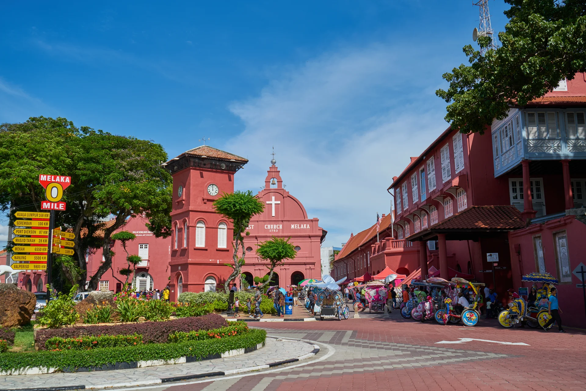Blue Sky Summer Malaysia Ancient Unesco. Nature wallpaper. 7491×4994px. Free download for personal use.