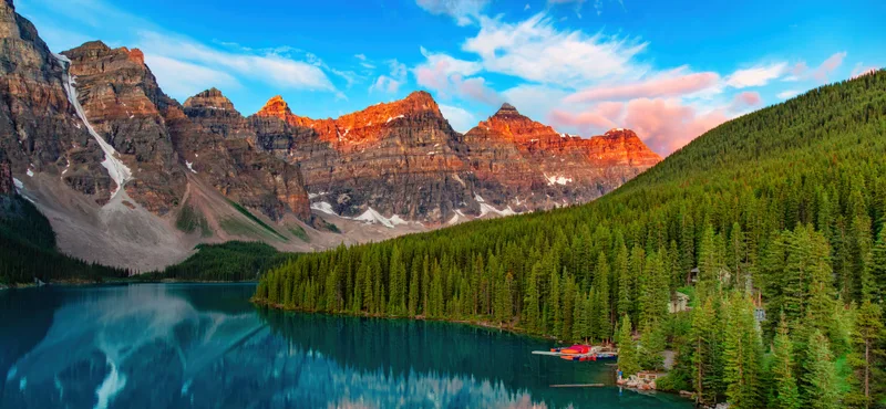 Canadian Rocky Mountain Landscape Nature Background Alberta Canada