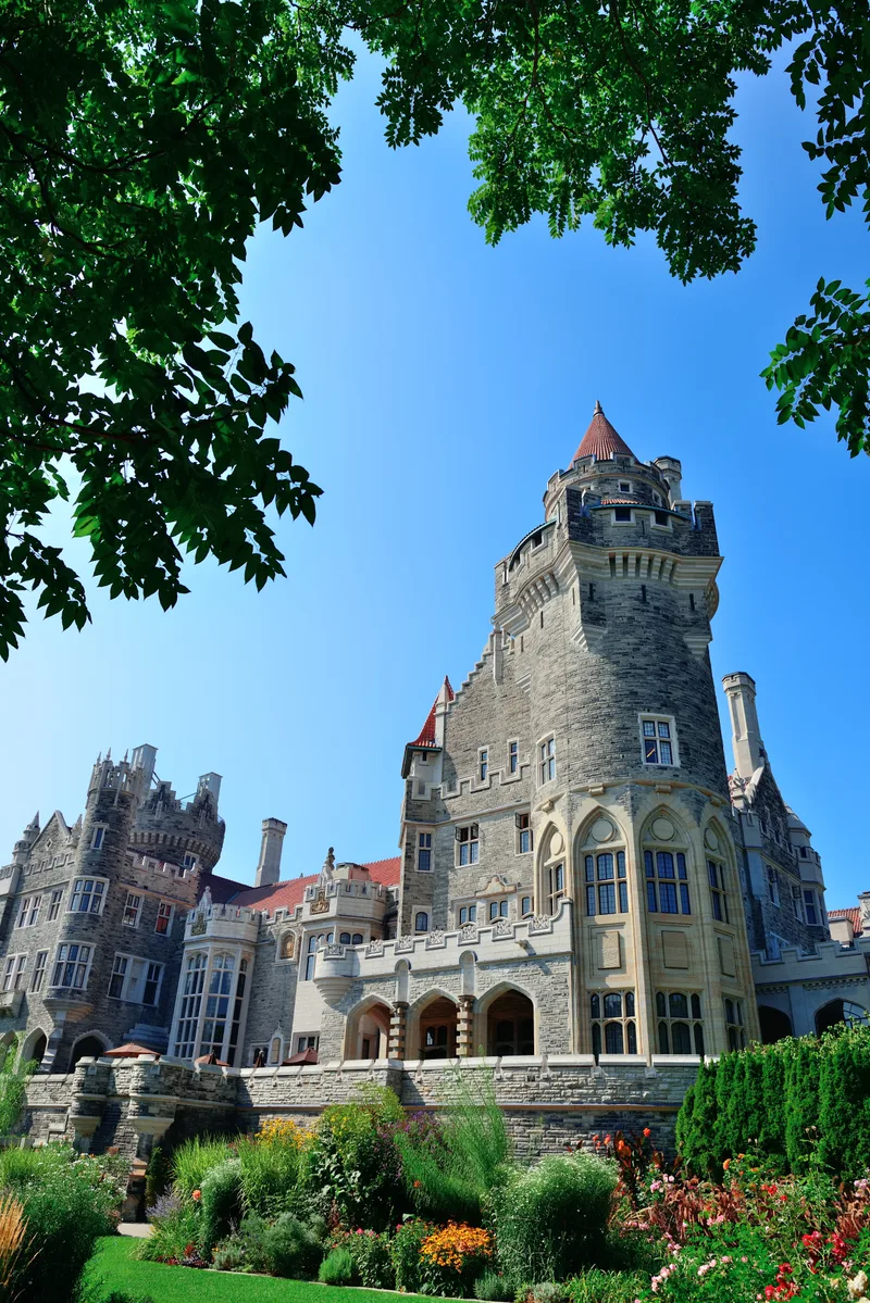 Casa Loma Toronto With Blue Sky