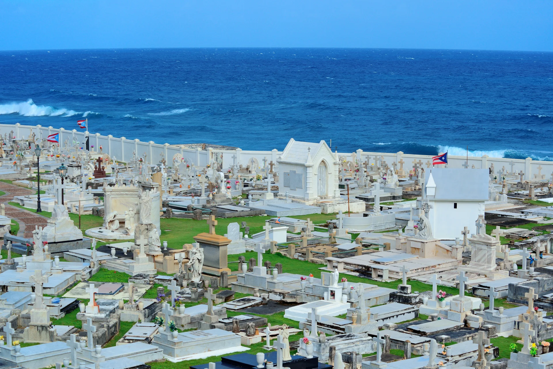 Cemetery Old San Juan Puerto Rico. Vintage wallpaper. 6437×4295px. Free download for personal use.