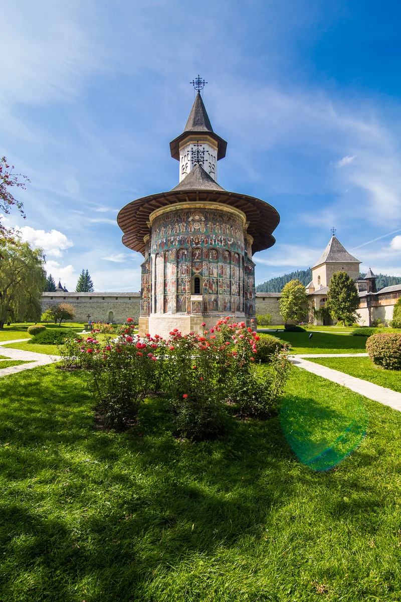 Church From Sucevita Monastery Bucovina Romania