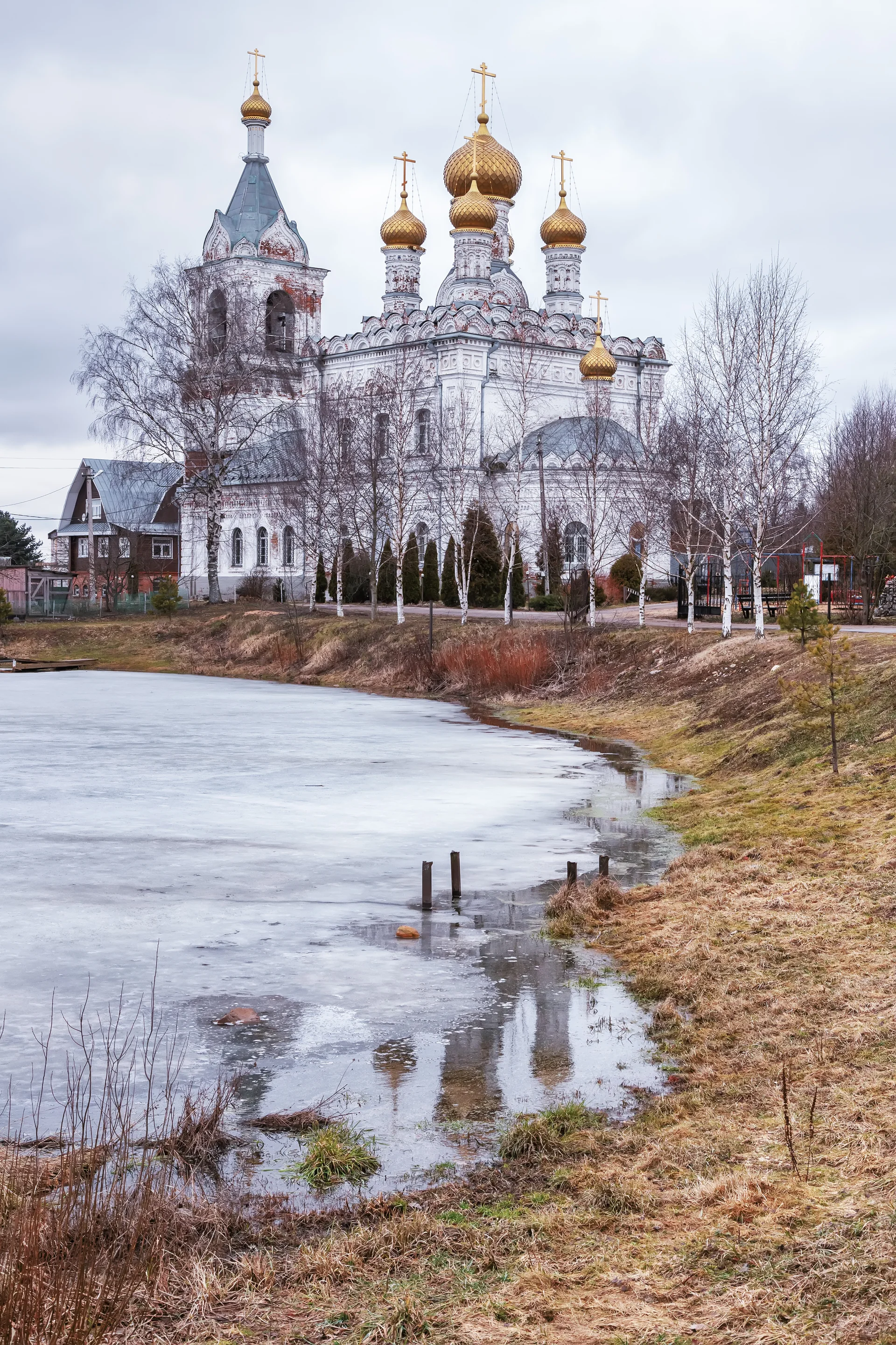 Church Intercession Most Holy Theotokos Zhestylevo Dmitrov District Russia. Uncategorized wallpaper. 3787×5680px. Free dow…
