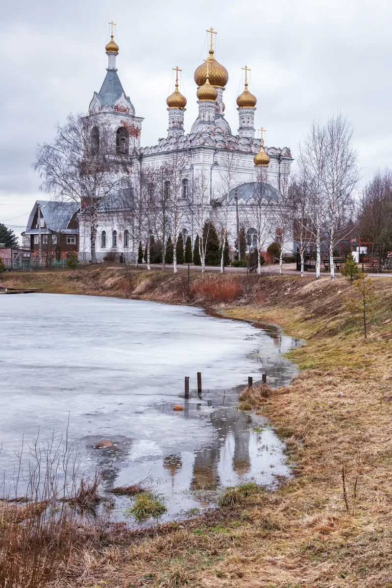 Church Intercession Most Holy Theotokos Zhestylevo Dmitrov District Russia
