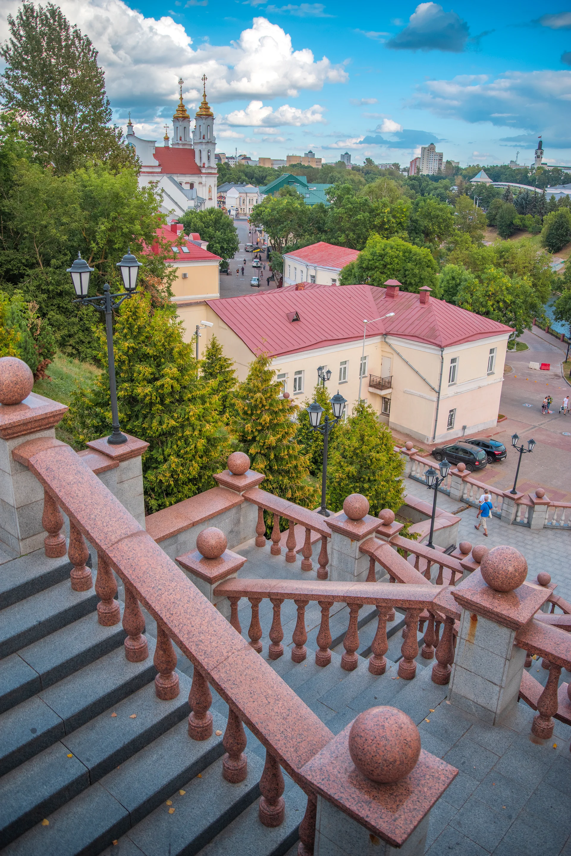 Church Vitebsk View City Belarus. Aerial wallpaper. 2702×4048px. Free download for personal use.