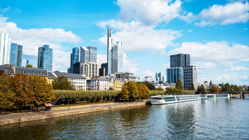 Cityscape Frankfurt Downtown Germany