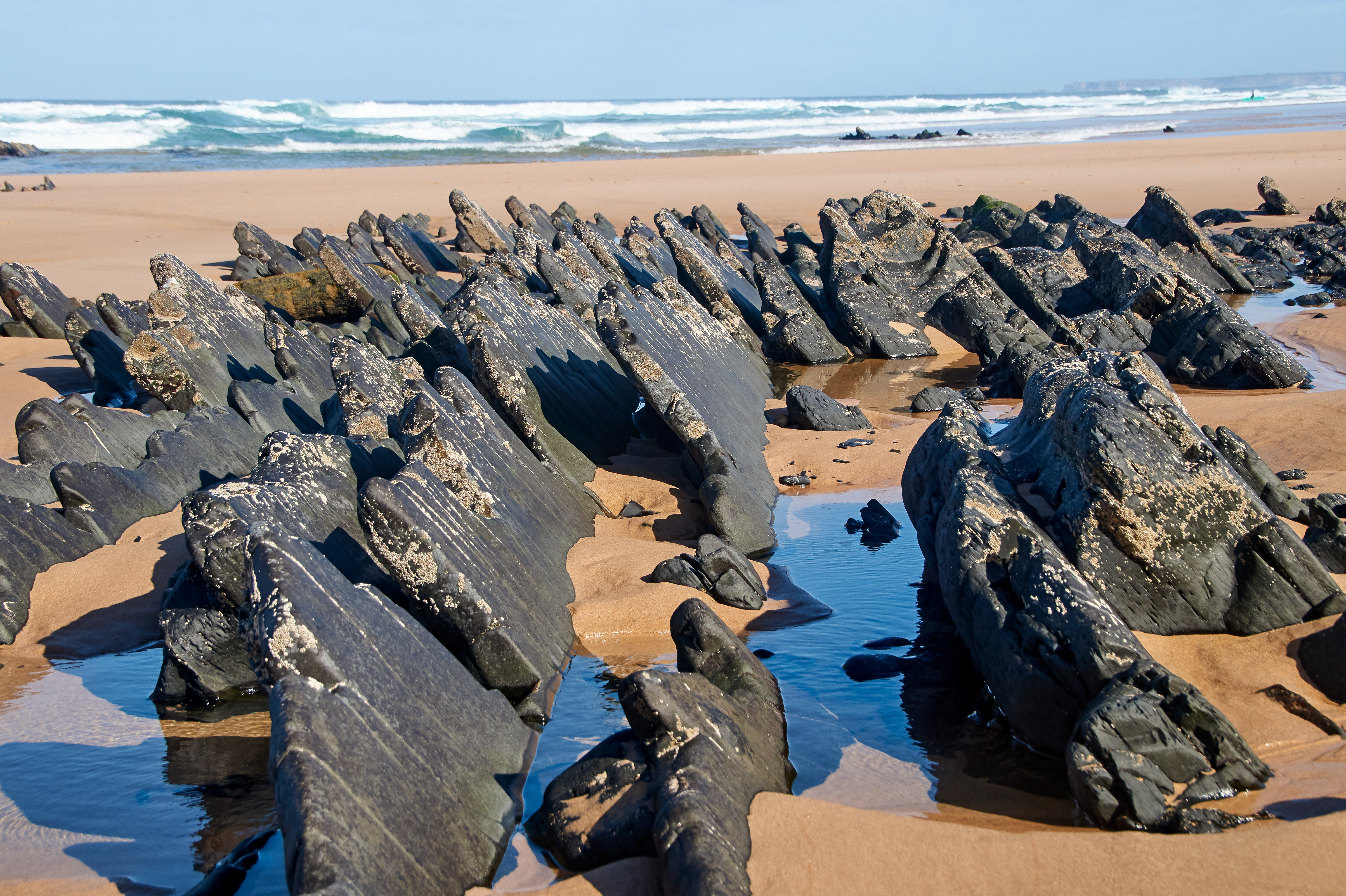 Closeup Shot Beach Castelejo Algarve Portugal