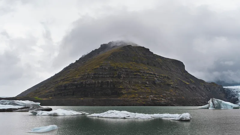 Cloudy Nature Landscape By Lake
