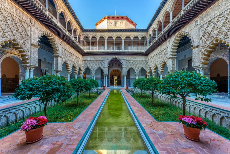 Courtyard Royal Alcazar Seville