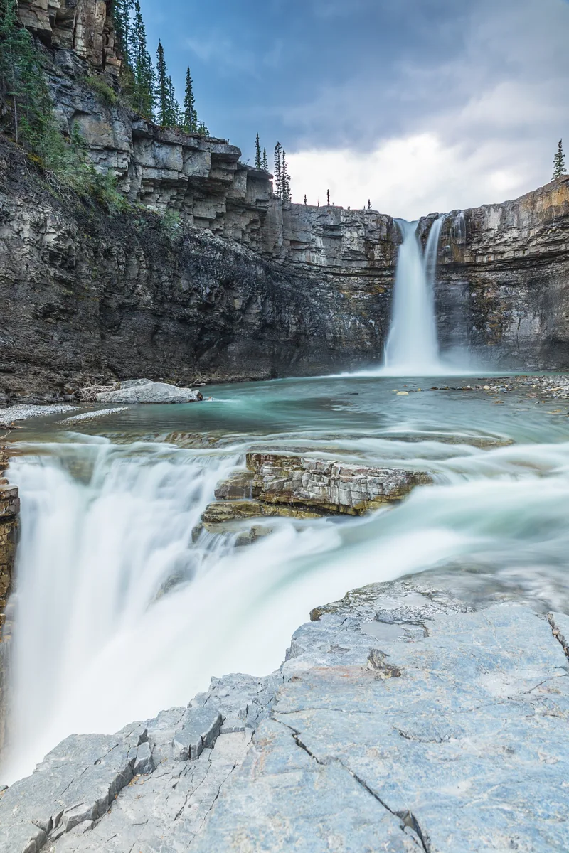 Crescent Falls Waterfall Banff Canada