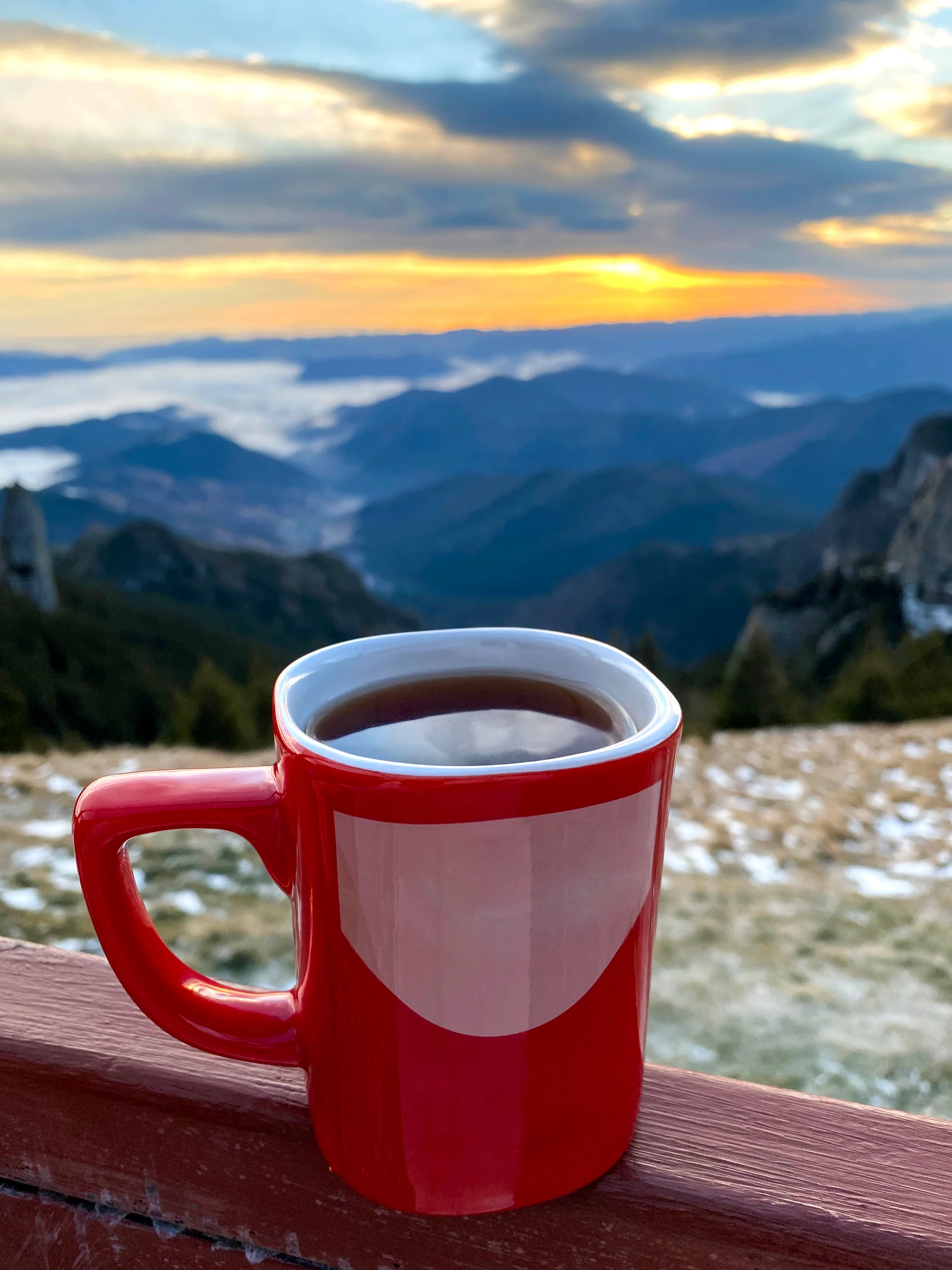 Cup Coffee Toaca Peak Carpathians Sunset Romania. Uncategorized wallpaper. 3024×4032px. Free download for personal use.