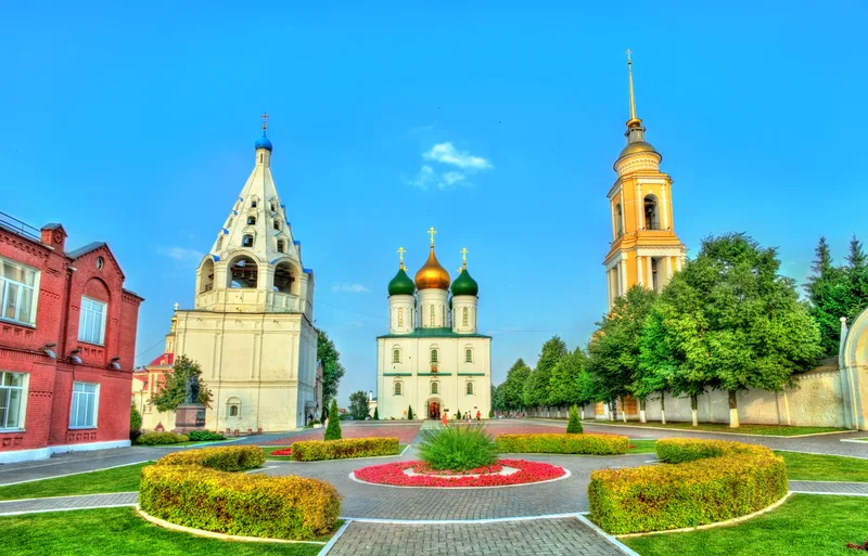 Ensemble Buildings Cathedral Square Kolomna Kremlin Moscow Region Russia