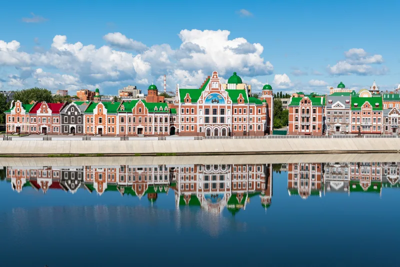 Facades Buildings With Medieval Decoration Flemish Style