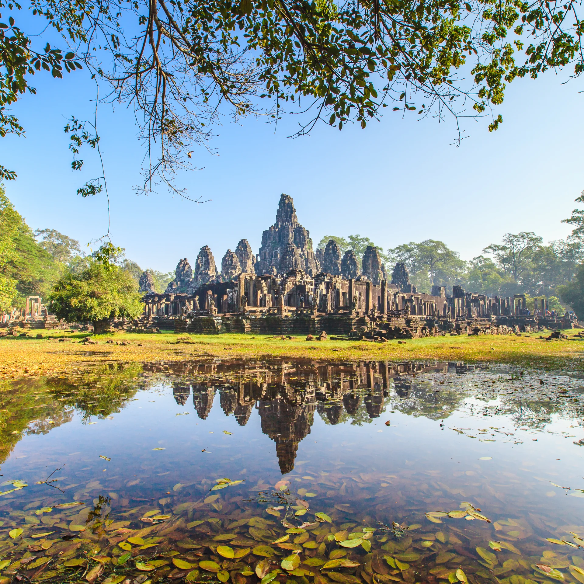 Face Bayon Castle Angkor Thom Cambodia. People wallpaper. 3555×3555px. Free download for personal use.