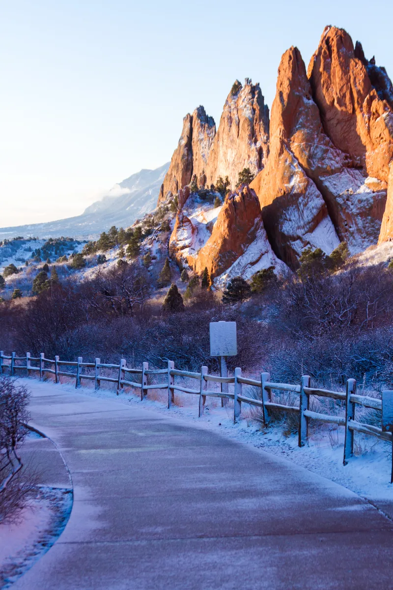 Garden Gods After Fresh Snow Fall