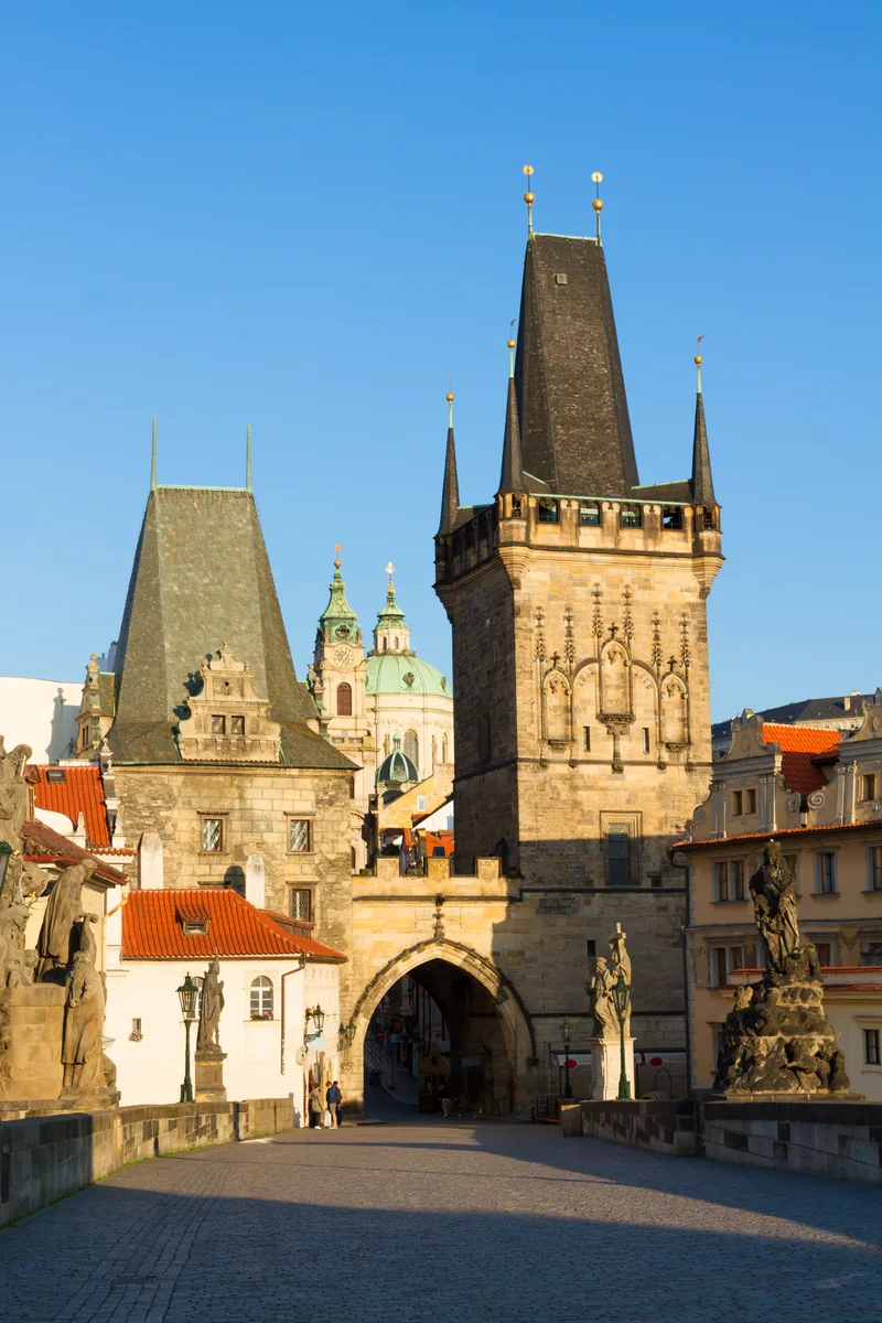 Gate Tower Charles Bridge Prague Czech Republic