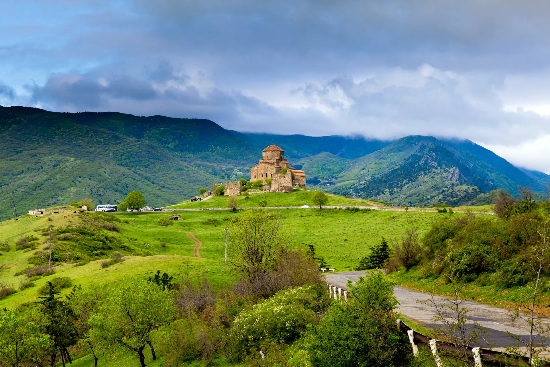 Georgian Orthodox Jvari Monastery Mtskheta Georgia. Uncategorized wallpaper. 5616×3744px. Free download for personal use.