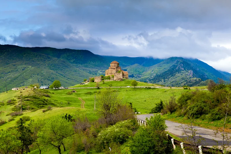 Georgian Orthodox Jvari Monastery Mtskheta Georgia