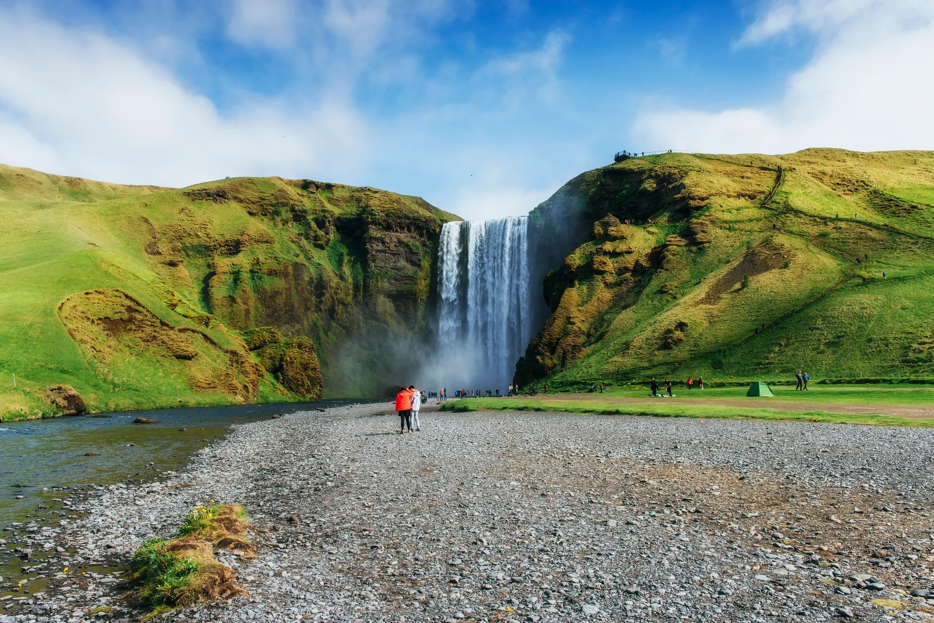 Great Waterfall Skogafoss South Iceland Near. Uncategorized wallpaper. 4500×3003px. Free download for personal use.