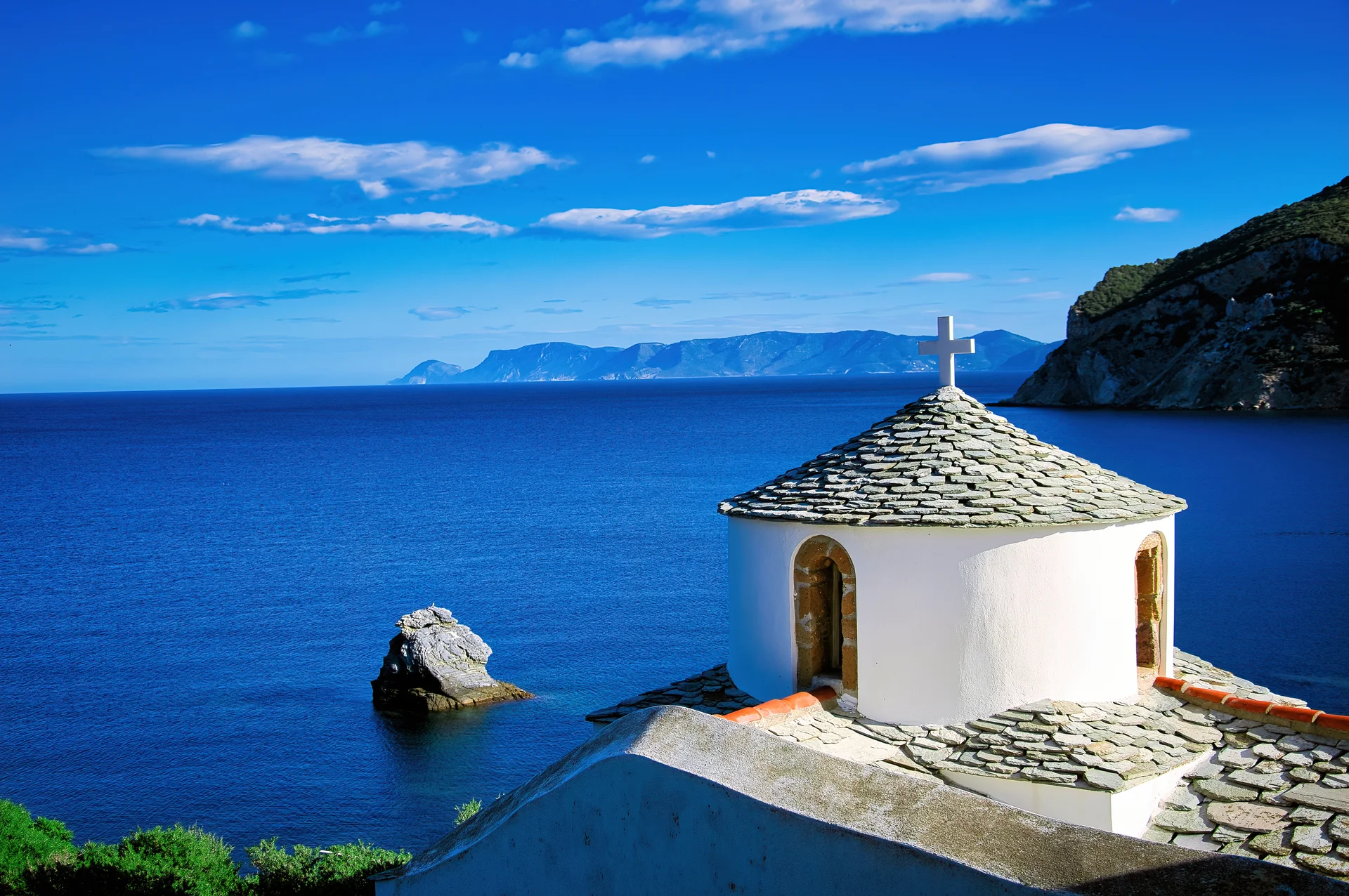 Greece Skopelos Island Holy Monastery Annunciation. Uncategorized wallpaper. 5834×3878px. Free download for personal use.