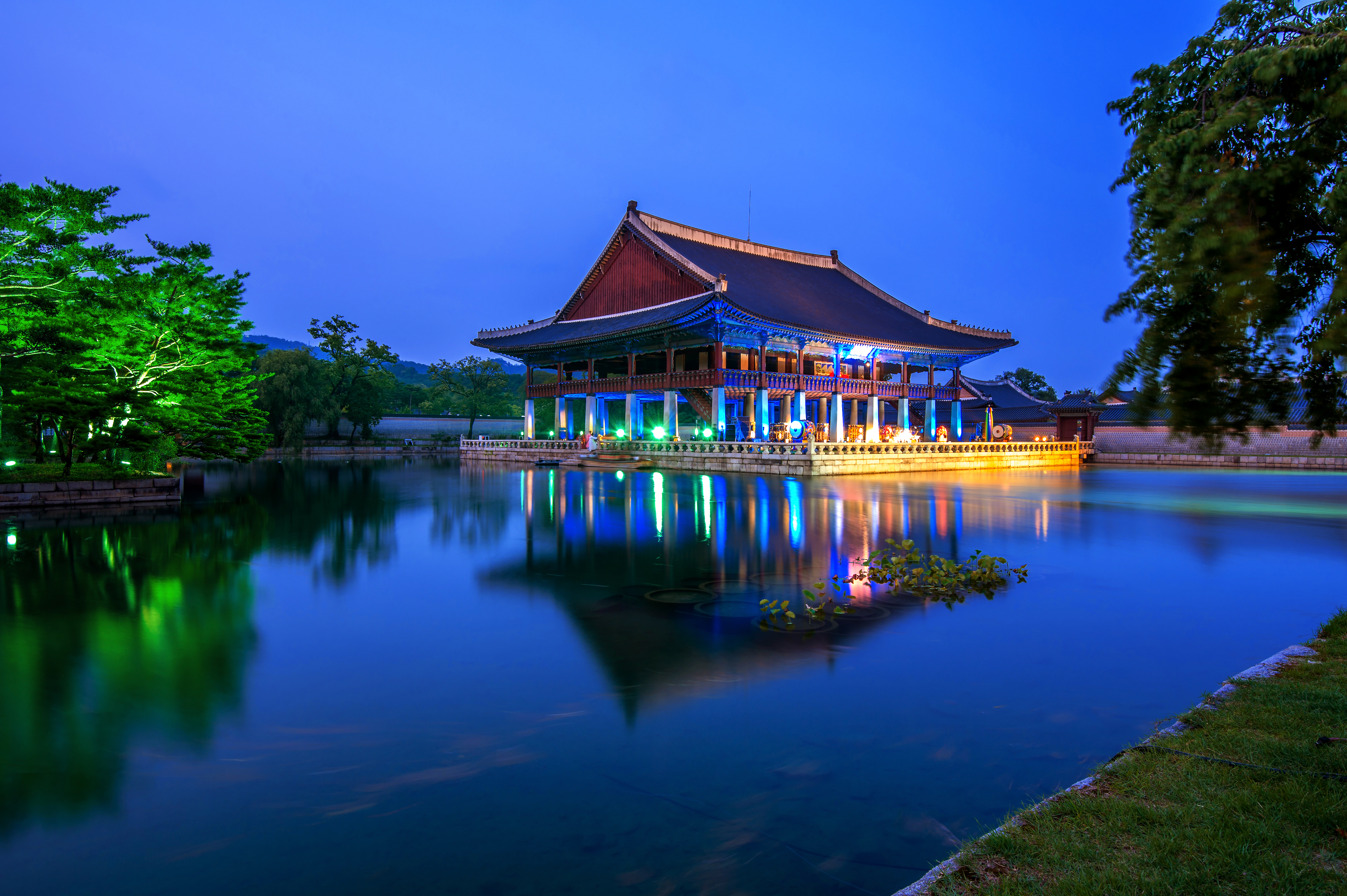 Gyeongbokgung Palace Milky Way Night Seoul Korea