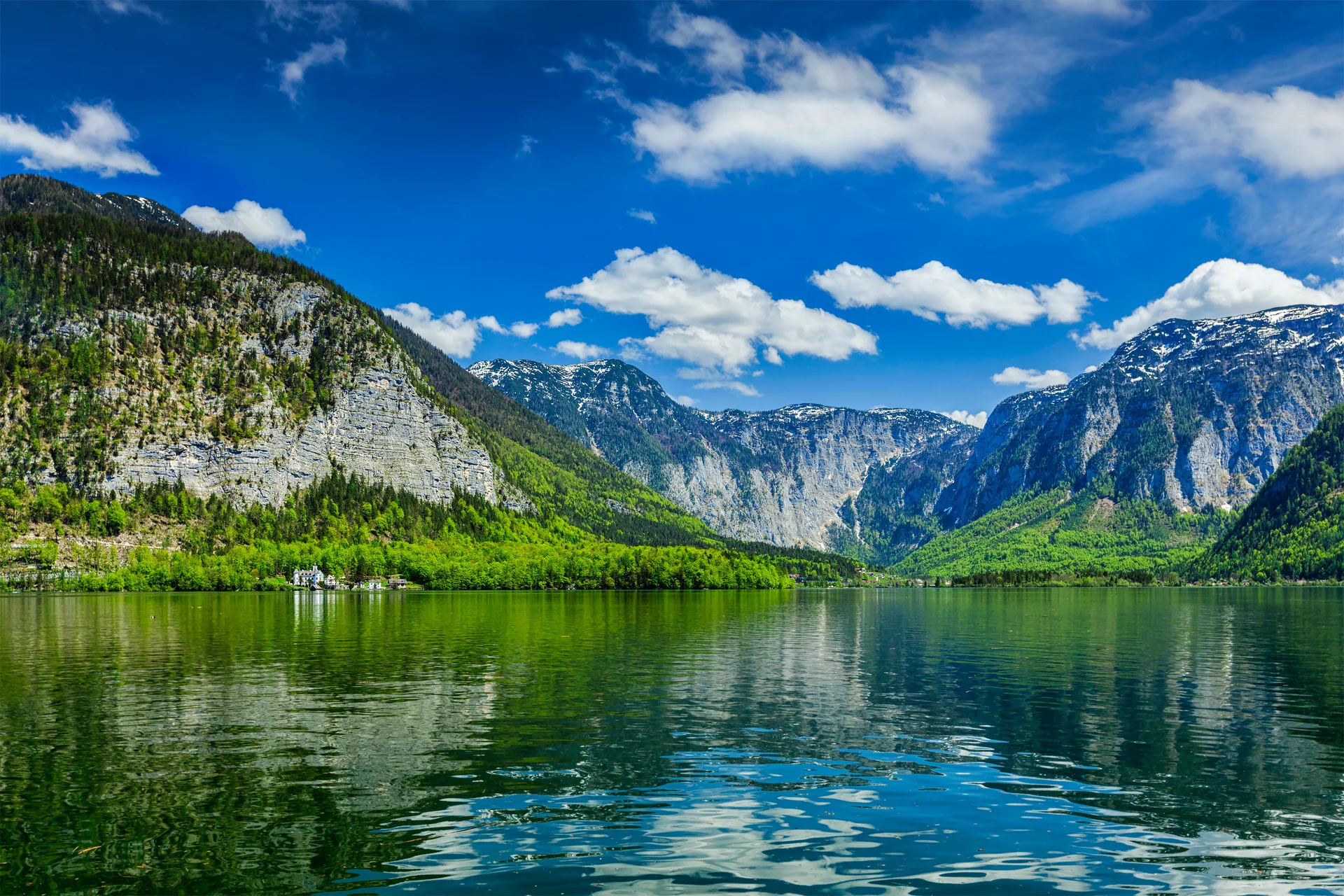 Hallstatter See Mountain Lake Austria. Nature wallpaper. 3650×2433px. Free download for personal use.