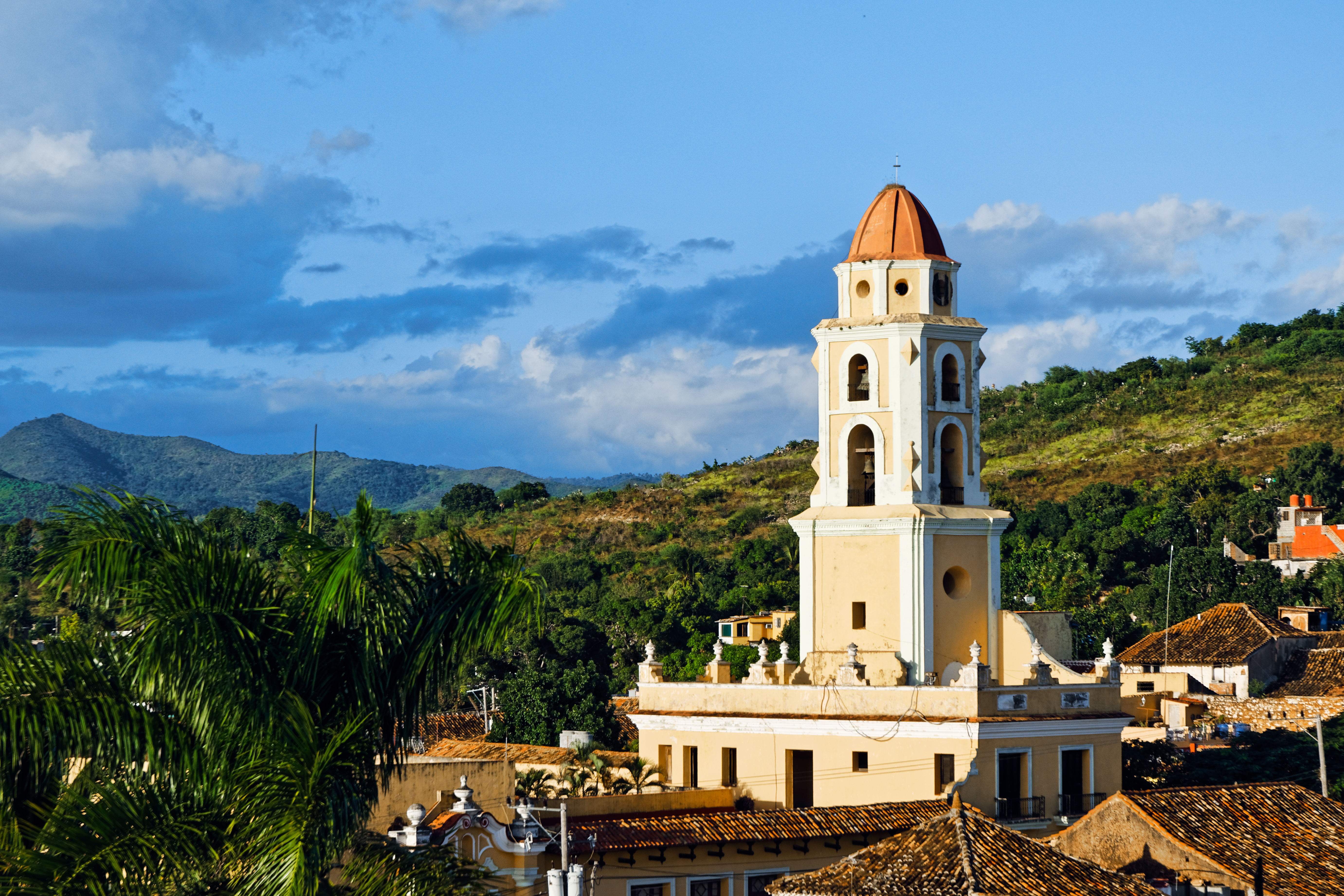 High Angle Shot Cityscape With Colorful Historical Buildings Cuba