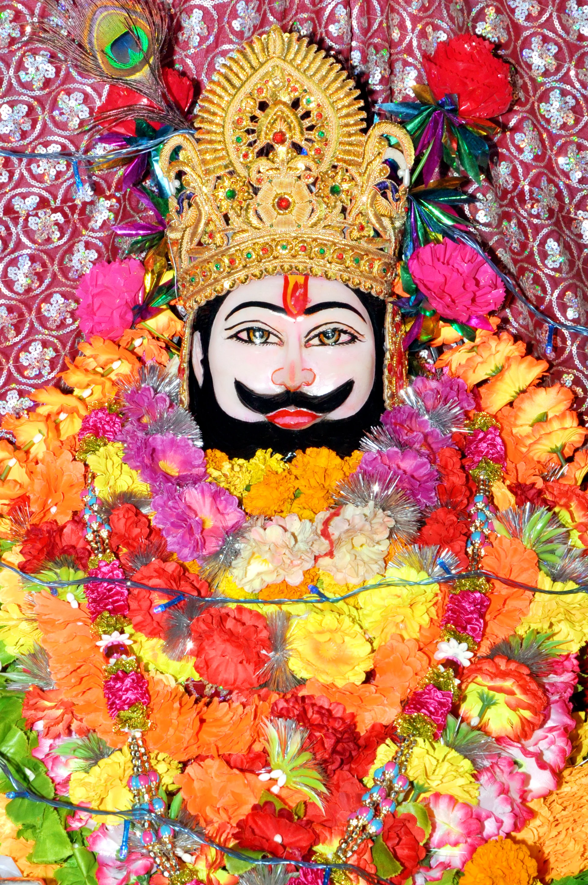 Hindu Temple God Khatu Shyam Rajasthan India Khatu Shyam Is Name Manifestation Barbareek Grandson Bhim Hidimba Mahabharata…
