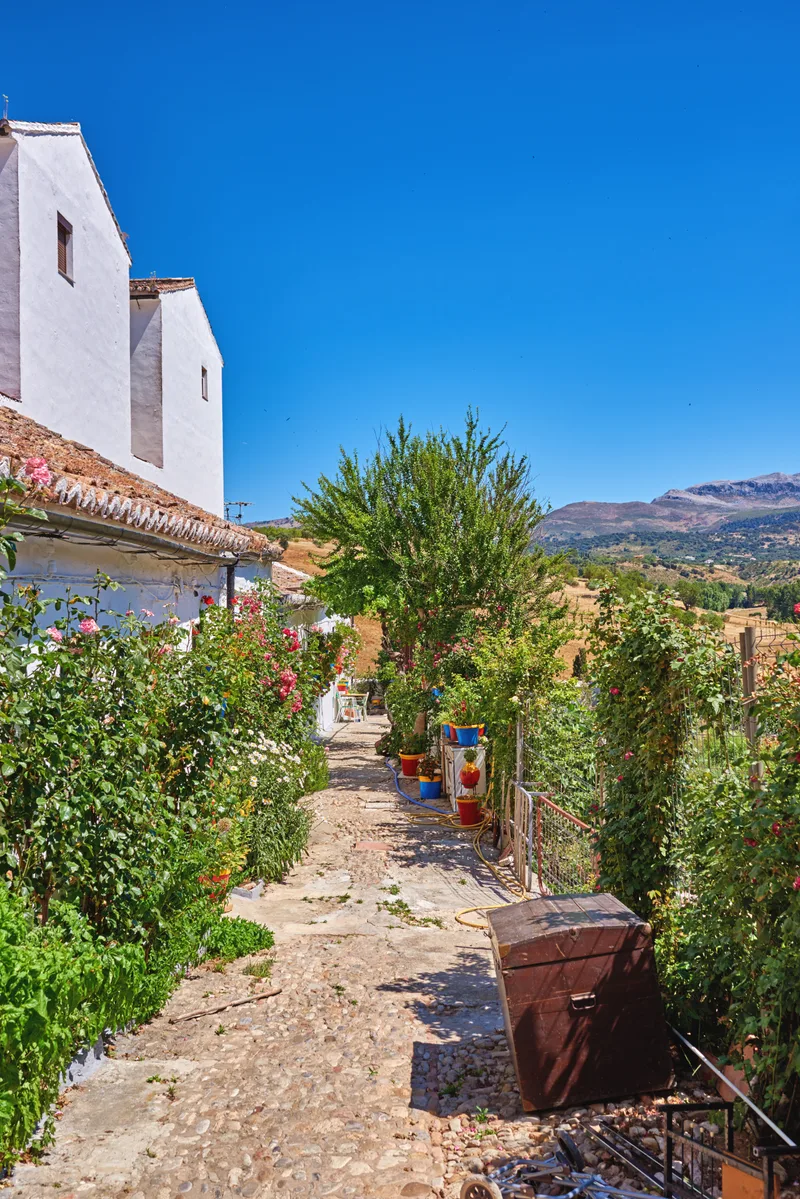House Buildings Ancient Architecture With Plants Countryside Nature Travel Location History Village Property Blue Sky Holiday Destination Farming Vintage Culture Spain