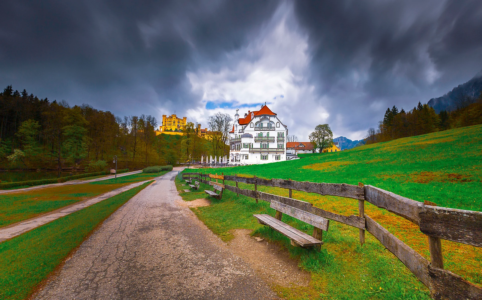 House With Fence Fence Front It. Uncategorized wallpaper. 5556×3460px. Free download for personal use.
