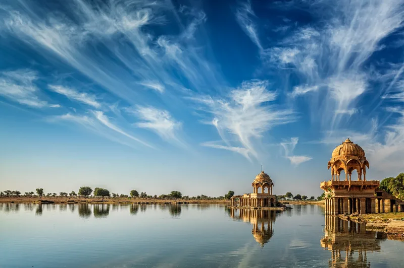 Indian Landmark Gadi Sagar Rajasthan