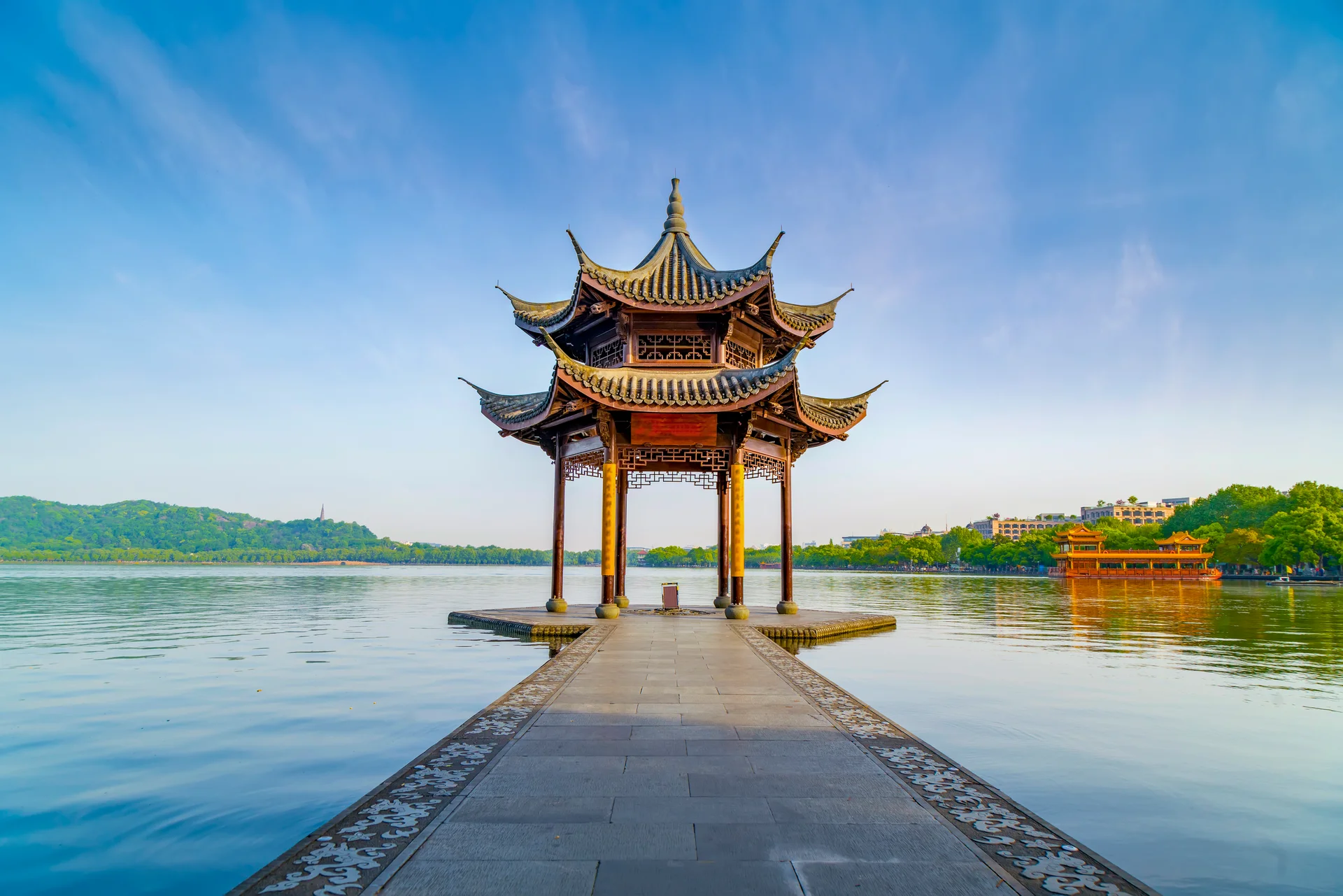 Jixian Pavilion West Lake Hangzhou. Uncategorized wallpaper. 7952×5304px. Free download for personal use.