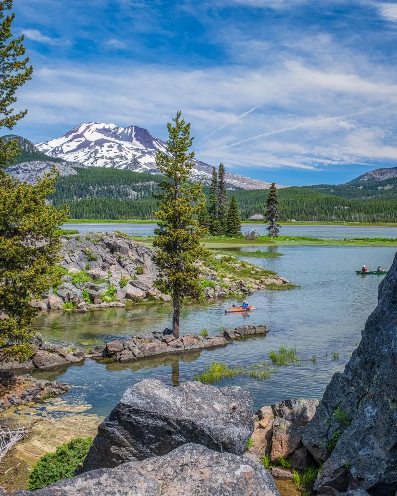 Kayakers Sparks Lake