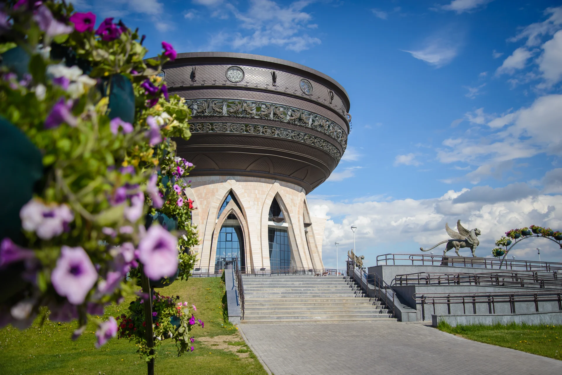 Kazan Russia June 7 2017 View Kazan Family Centre. Aerial wallpaper. 5000×3338px. Free download for personal use.