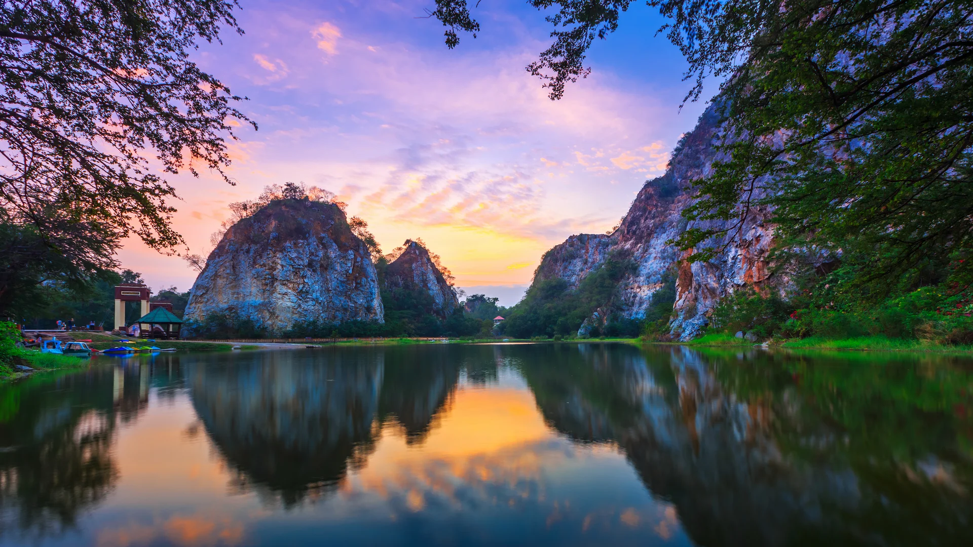 Khao Ngoo Landscape Mountain View Ratchaburi With Sunrise Ratchaburi. Nature wallpaper. 5000×2813px. Free download for per…