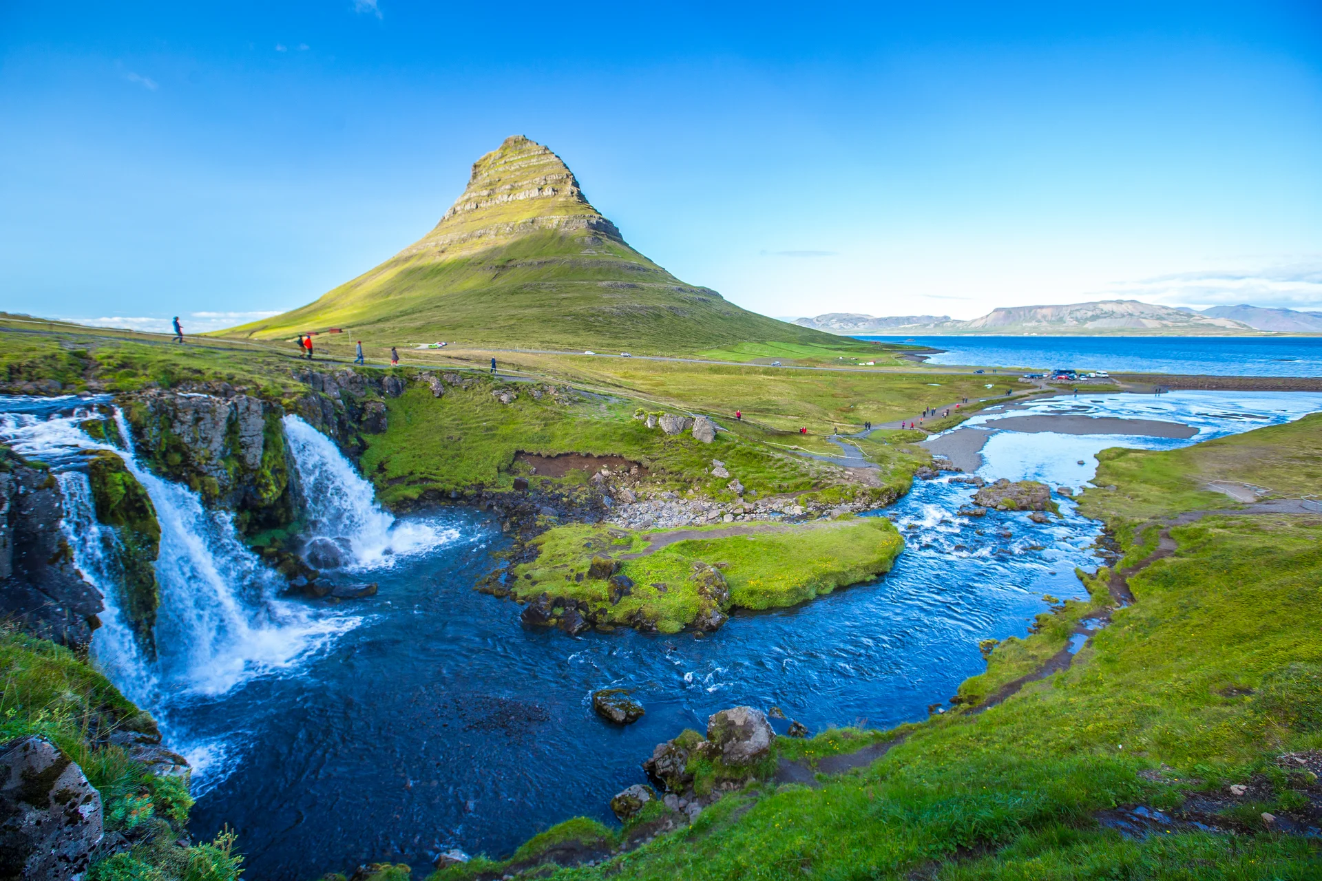 Kirkjufellsfoss Summer Morning Iceland. Uncategorized wallpaper. 5472×3648px. Free download for personal use.