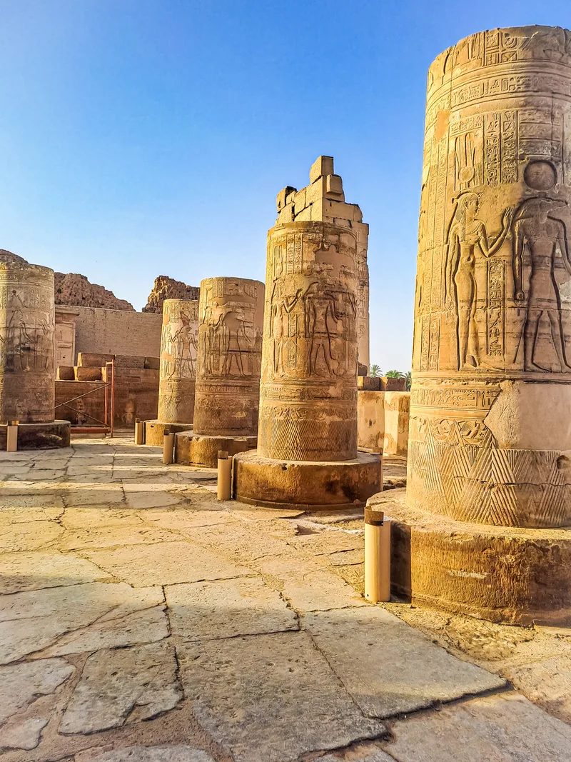 Kom Ombo Views Kom Ombo Temple Along Nile River Egypt Africa